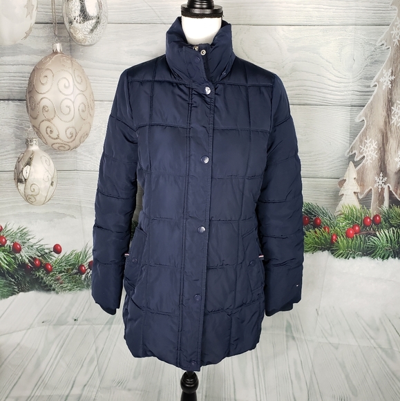 tommy hilfiger navy blue jacket